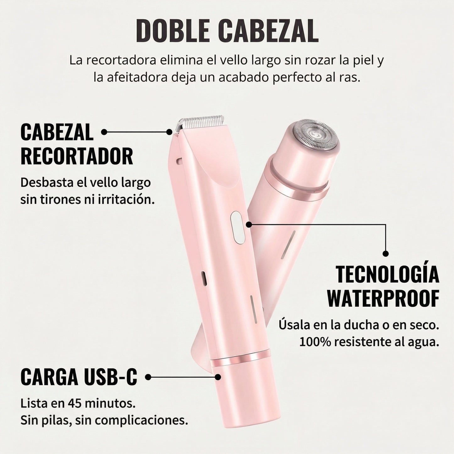 Rasoio 2 in 1 per bikini e corpo Shavea™